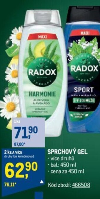 Makro SPRCHOVÝ GEL nabídka