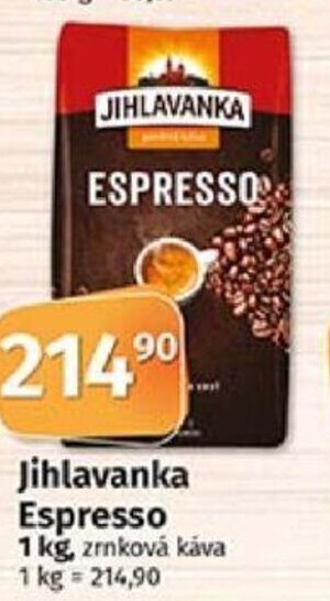COOP TIP Jihlavanka Espresso nabídka