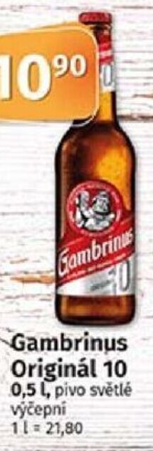 COOP TIP Gambrinus Originál 10 nabídka