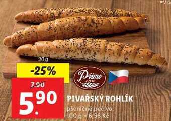 Lidl Pivařský rohlík, 90 g nabídka