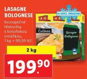 Lidl Lasagne bolognese, 2 kg nabídka