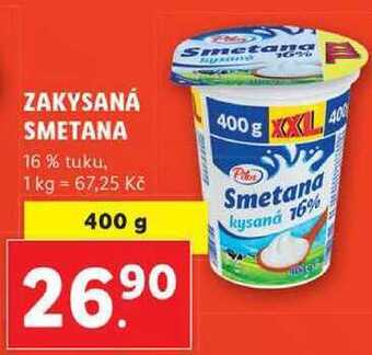 Lidl Zakysaná smetana, 400 g nabídka