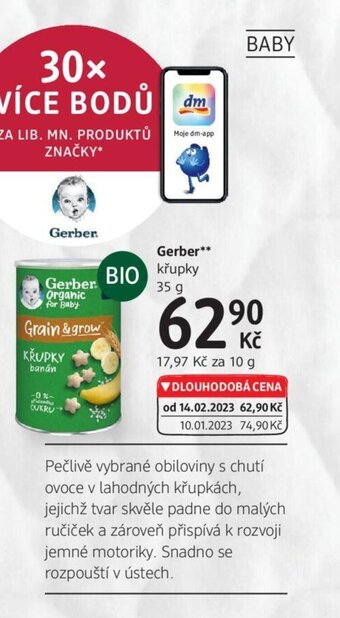 dm drogerie Gerber nabídka