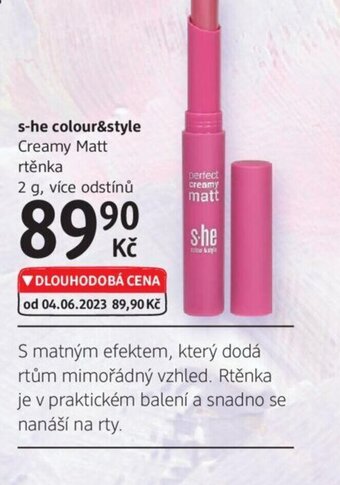 dm drogerie s-he colour&style nabídka