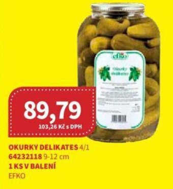 Kubík potraviny OKURKY DELIKATES nabídka