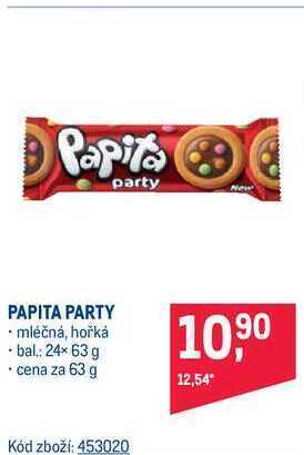 Makro Papita party, 63 g nabídka