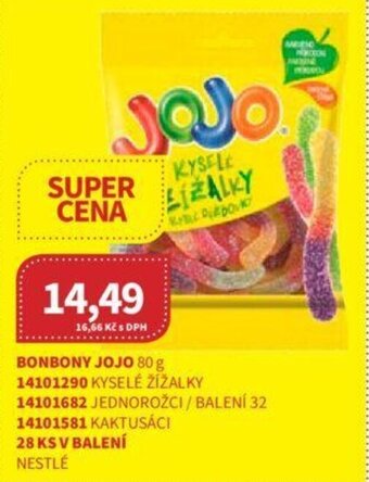 Kubík potraviny BONBONY JOJO 80 g nabídka