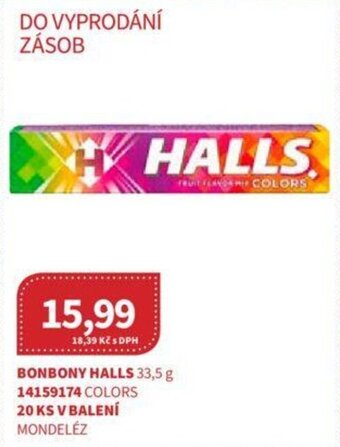 Kubík potraviny BONBONY HALLS 33,5 g nabídka