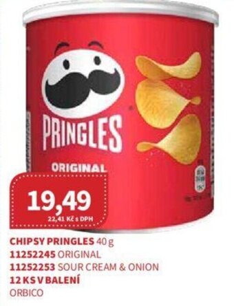 Kubík potraviny CHIPSY PRINGLES 40 g nabídka