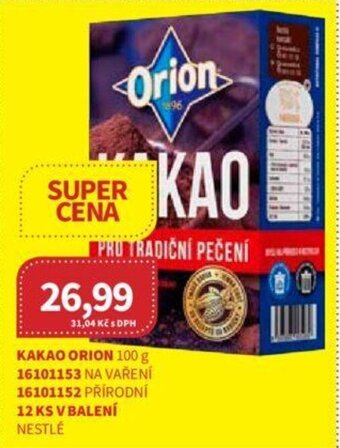 Kubík potraviny KAKAO ORION 100 g nabídka