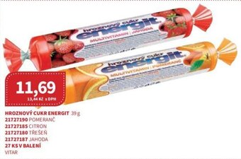 Kubík potraviny HROZNOVÝ CUKR ENERGIT 39 g nabídka