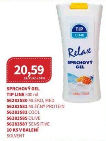 Kubík potraviny SPRCHOVÝ GEL TIP LINE 500 ml nabídka