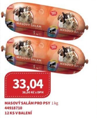 Kubík potraviny MASOVÝ SALÁM PRO PSY 1kg nabídka