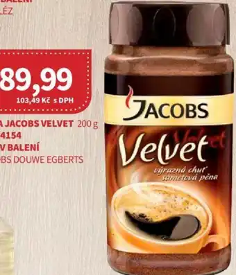 Kubík potraviny KÁVA JACOBS VELVET 200 g nabídka