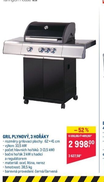 Makro GRIL PLYNOVÝ, 3 HOŘÁKY nabídka