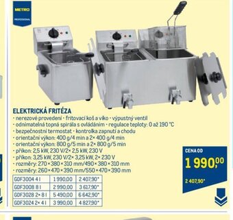 Makro ELEKTRICKÁ FRITÉZA nabídka