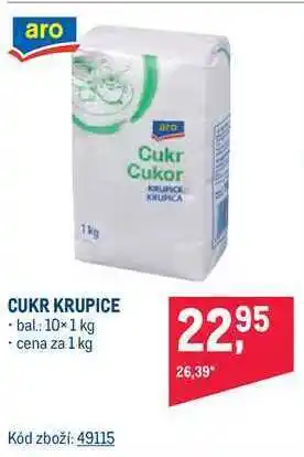Makro Cukr krupice, 1 kg nabídka