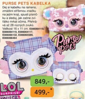 PURSE PETS KABELKA