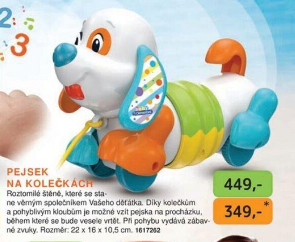 Dráčik PEJSEK NA KOLEČKÁCH nabídka