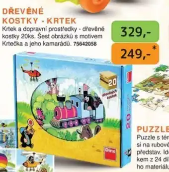 Dráčik DŘEVĚNÉ KOSTKY - KRTEK nabídka