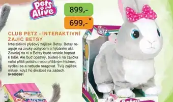 Dráčik CLUB PETZ - INTERAKTIVNÍ ZAJÍC BETSY nabídka