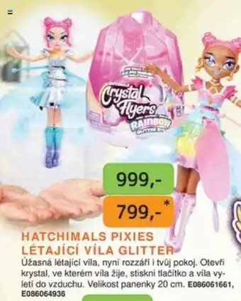 Dráčik HATCHIMALS PIXIES LÉTAJÍCÍ VÍLA GLITTER nabídka
