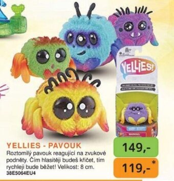 Dráčik YELLIES - PAVOUK nabídka