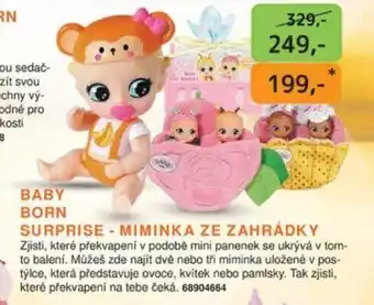 Dráčik BABY BORN SURPRISE - MIMINKA ZE ZAHRÁDKY nabídka