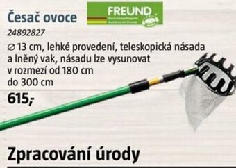 Bauhaus Česač ovoce nabídka