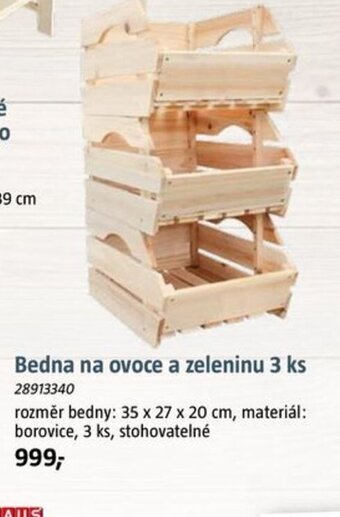 Bauhaus Bedna na ovoce a zeleninu 3 ks nabídka