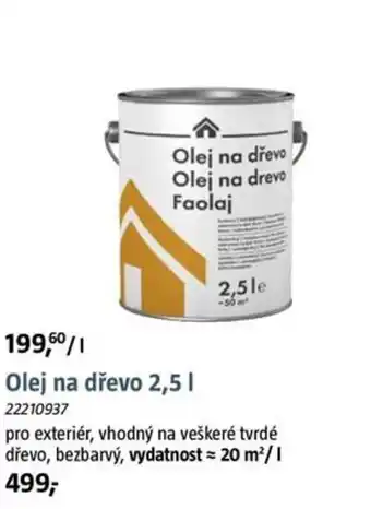 Bauhaus Olej na dřevo Olej na drevo Faolaj nabídka