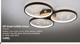 Bauhaus LED stropní svítidlo Groovy nabídka