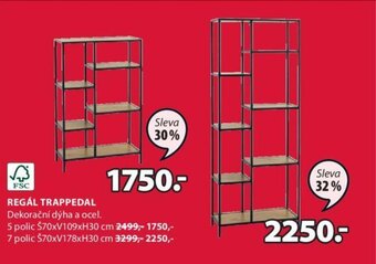 JYSK REGÁL TRAPPEDAL Dekorační dýha a ocel. nabídka