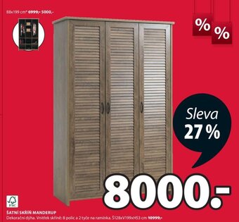 JYSK ŠATNÍ SKŘÍŇ MANDERUP nabídka