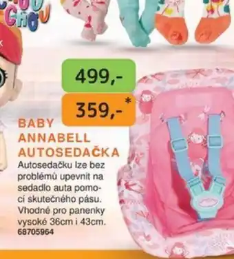 Dráčik BABY ANNABELL AUTOSEDAČKA nabídka