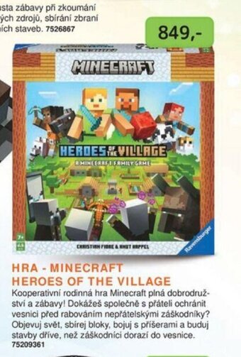 Dráčik HRA MINECRAFT HEROES OF THE VILLAGE nabídka