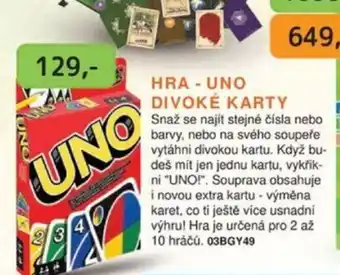 HRA - UNO DIVOKÉ KARTY