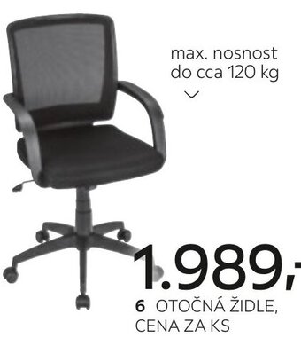 Kika Nábytek OTOČNÁ ŽIDLE, CENA ZA KS nabídka