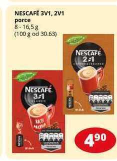 Flop Nescafé 3v1, 2v1 porce 8-16,5 g nabídka