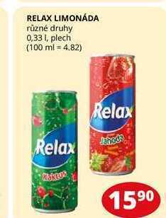 Flop Relax limonáda různé druhy 0,33l, plech nabídka