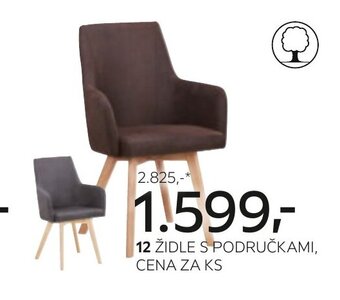 Kika Nábytek ŽIDLE S PODRUČKAMI, CENA ZA KS nabídka