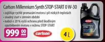 Carlson Millennium Synth STOP-START 0W-30