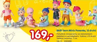 Pompo BABY born Minis Panenka, 12 druhů nabídka