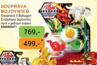 Dráčik SOUPRAVA BOJOVNÍKŮ Souprava 3 Bakugan Evolutions bojovníků nyní v jednom baleni. E086063071 nabídka