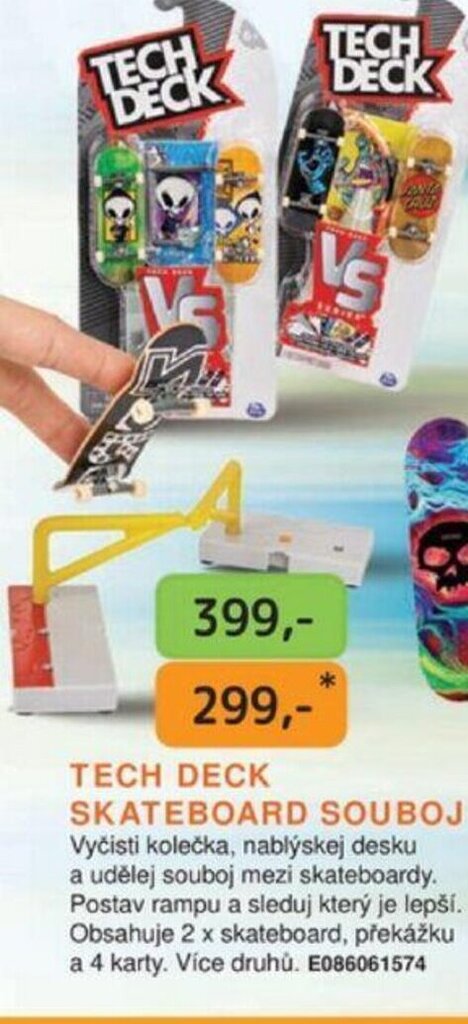 Dráčik TECH DECK SKATEBOARD SOUBOJ Vyčisti kolečka, nablýskej desku nabídka