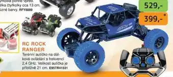 Dráčik RC ROCK RANGER Terénní autíčko na dál-kové ovládání s frekvenci 2,4 GHz. Velikost autíčka je přibližně 21 cm. E95TR41531 nabídka