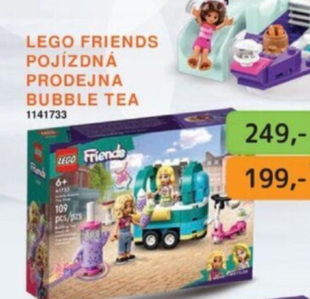 Dráčik LEGO FRIENDS POJÍZDNÁ PRODEJNA BUBBLE TEA nabídka