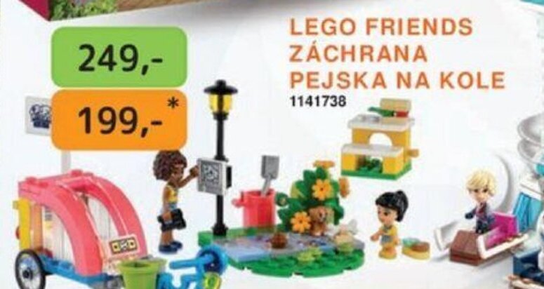 Dráčik LEGO FRIENDS ZÁCHRANA PEJSKA NA KOLE nabídka