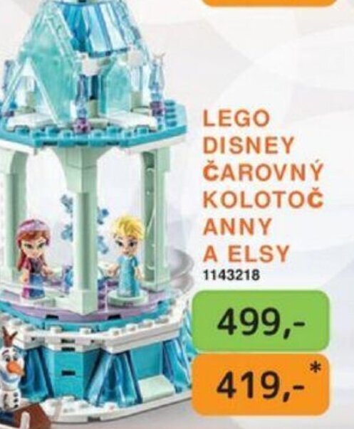 Dráčik LEGO DISNEY ČAROVNÝ KOLOTOČ ANNY A ELSY 1143218 nabídka