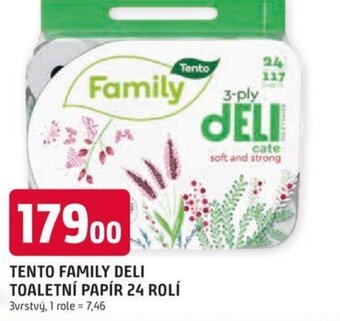 TENTO FAMILY DELI TOALETNÍ PAPÍR 24 ROLÍ